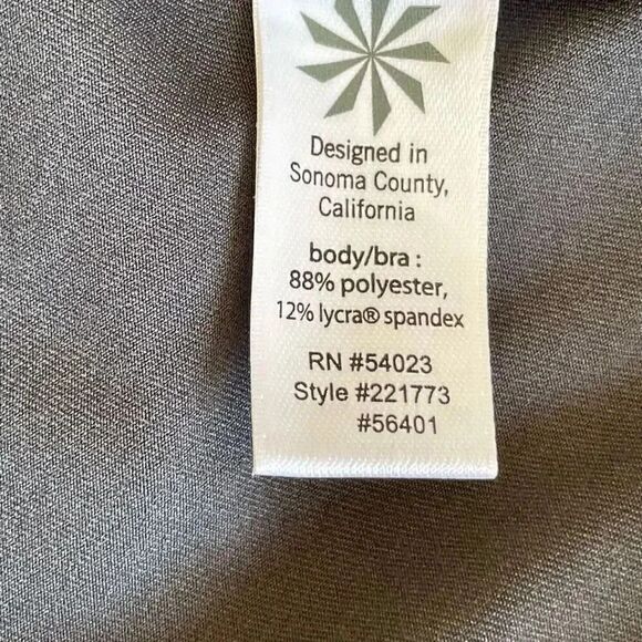 Athleta Women s Tank Dress Wicking  Charcoal Draped Thick Fabric  SZ L #1625 - Picture 12 of 15